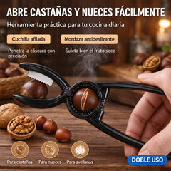 🌰【2 piezas por 26 euros】🥜 Pelador Multifuncional para Castañas, Nueces, Almendras, Pistachos, Avellanas y Macadamias