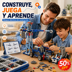 🤖🧩 【50% de descuento por tiempo limitado】Robot constructor eléctrico tipo LEGO para niños