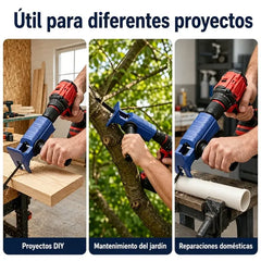 🔧 Adaptador de Taladro a Sierra Eléctrica – Convierte tu Taladro en Sierra de Calar o Sable, Multifunción para Madera 🧰
