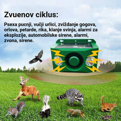 ✨🐅Ultrazvučni uređaj za odvraćanje divljih životinja na solarni pogon