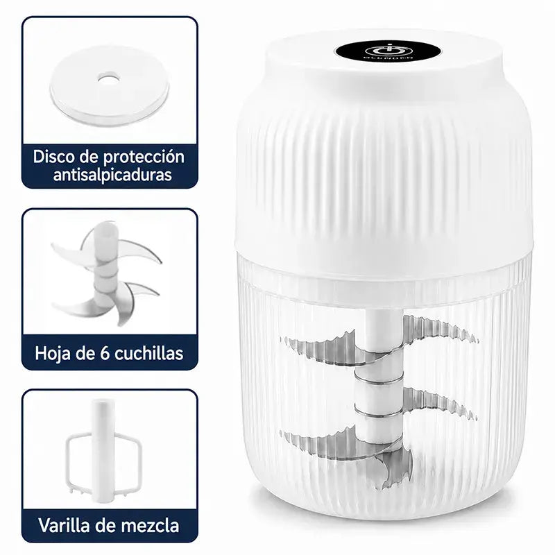 ✨⚡ Mini Picadora Eléctrica Multifuncional Inalámbrica | Pica ajo fácilmente, tritura carne rápido, ideal para cocinar y preparar papillas para bebés 🥣🍖🧄