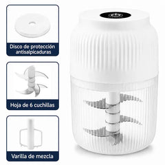 ✨⚡ Mini Picadora Eléctrica Multifuncional Inalámbrica | Pica ajo fácilmente, tritura carne rápido, ideal para cocinar y preparar papillas para bebés 🥣🍖🧄