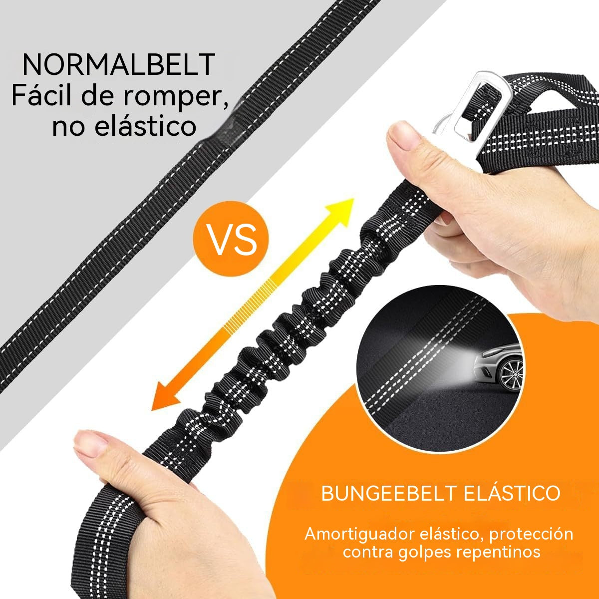 🐶🐕【2 pieza 26 euros】 Cinturón de seguridad para perros y correa para pasear (2 en 1)