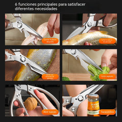 🔥【Oferta por tiempo limitado: 50% de descuento】✂️ Tijeras de cocina multifuncionales de acero de titanio para uso doméstico