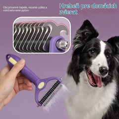 🔥🐕🐱【Kúpte 1, získajte 1 zadarmo】Multifunkčný hrebeň na rozčesávanie zvieracích chlpov 3 v 1, hrebeň na odstraňovanie chlpov pre psov a mačky