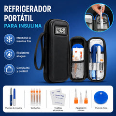 Estuche de viaje para enfriar insulina con pantalla de temperatura