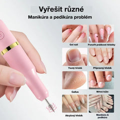 ✨💅Elektrický pilník na nehty pro odstranění laku na nehty a odumřelé kůže.