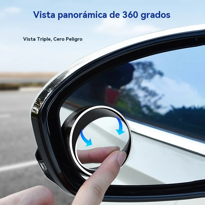 😍🚗【2 por 22 euros】👍Espejo retrovisor de marcha atrás para automóvil Espejo redondo pequeño ajustable en 360 grados