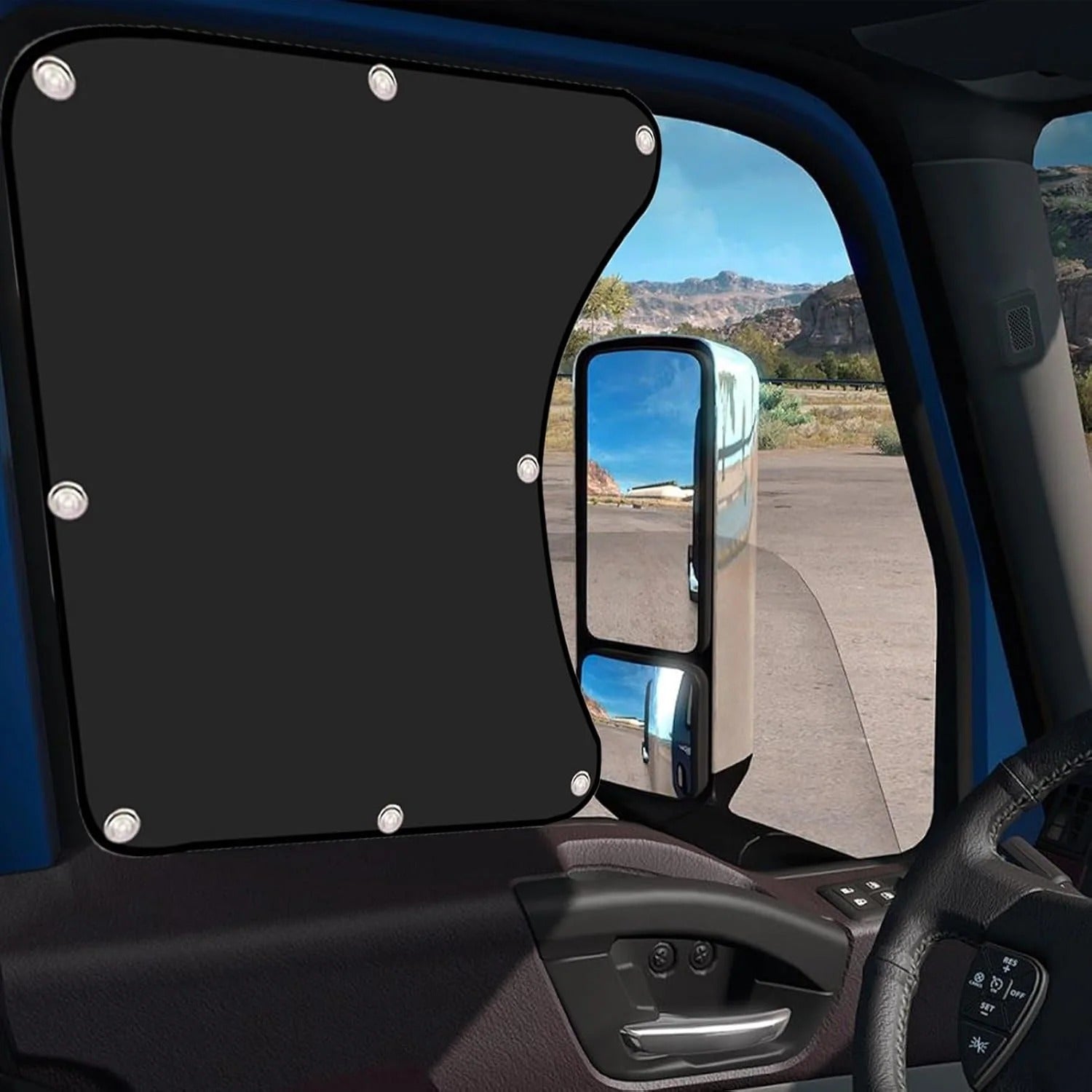 【Compra 1 y recibe 1 gratis】☀️ Parasol para Ventanas Laterales de Camión, RV y Tráiler – Protección UV y Menos Calor