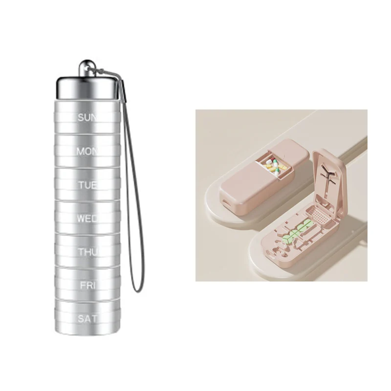 💊 Organizador de Pastillas de Aluminio Impermeable de 7 Días – Portátil y Seguro 🧳🔒✨