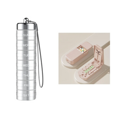 💊 Organizador de Pastillas de Aluminio Impermeable de 7 Días – Portátil y Seguro 🧳🔒✨