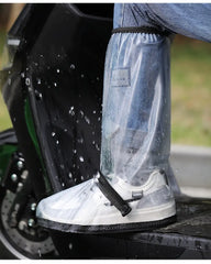 🌧️✨Nuevos cubrezapatos antideslizantes, de caña alta, gruesos e impermeables, reutilizables, adecuados para días de lluvia, condiciones de barro y nieve.