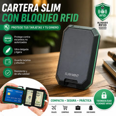 🔥Cartera inteligente antirrobo RFID: diseño elegante, ligero y seguro para tus tarjetas y efectivo