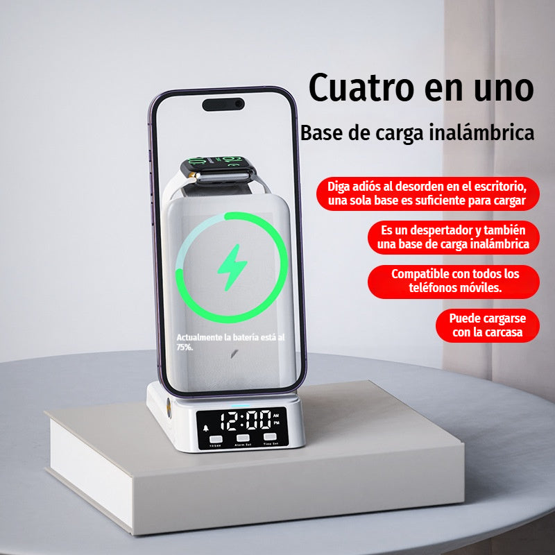 ⏳🔥¡50% DE DESCUENTO POR TIEMPO LIMITADO! 🌈Soporte de carga inalámbrica rápida 3 en 1