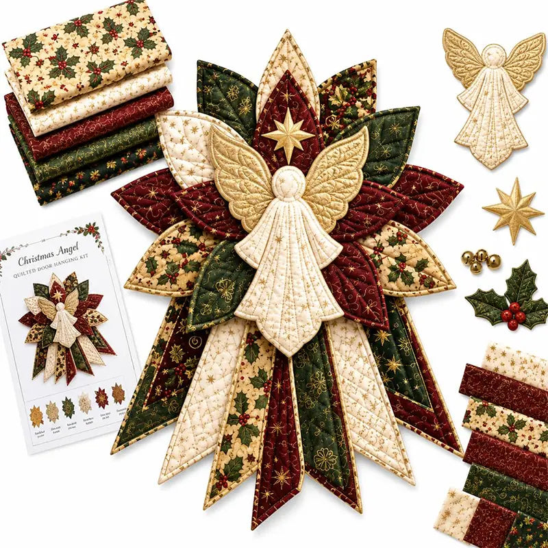 🎇🎄Set za šivanje prošivenih božićnih ukrasa za vrata (7 dizajna)