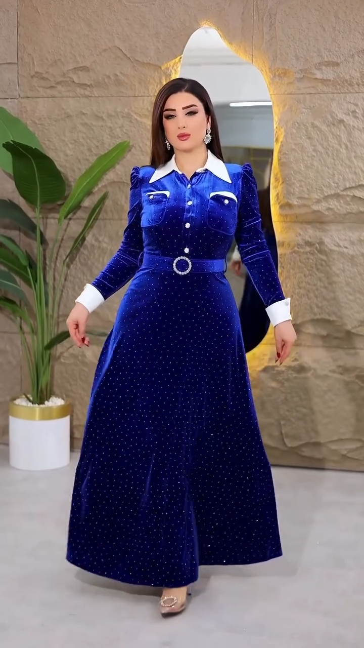 🔥【S-5XL】Nuevo vestido de terciopelo vintage 2025 💎| Todo cuerpo lo luce genial!✨