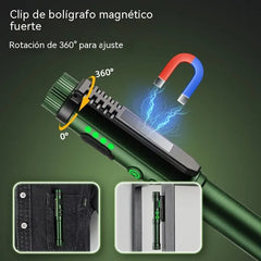🔦 Linterna de trabajo recargable con doble luz | Enfoca e ilumina con un solo clic, luz focal + luz amplia COB, ideal para reparaciones