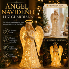 😇Luces navideñas de ángeles guardianes: símbolos de esperanza, amor y protección.