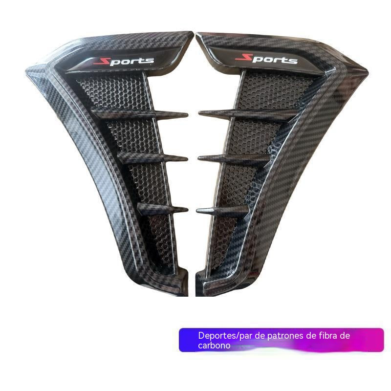【Juego de 2 piezas】Pegatinas de protección contra arañazos para coches, pegatinas de fibra de carbono para protección contra colisiones.