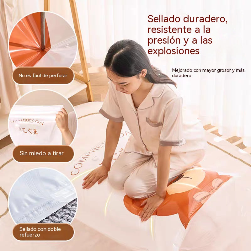 🧺 5 artículos por 29 euros 💨 Bolsa de almacenamiento al vacío grande y compresible: no requiere bomba, es a prueba de fugas e ideal para ahorrar espacio en maletas y en casa ✈️