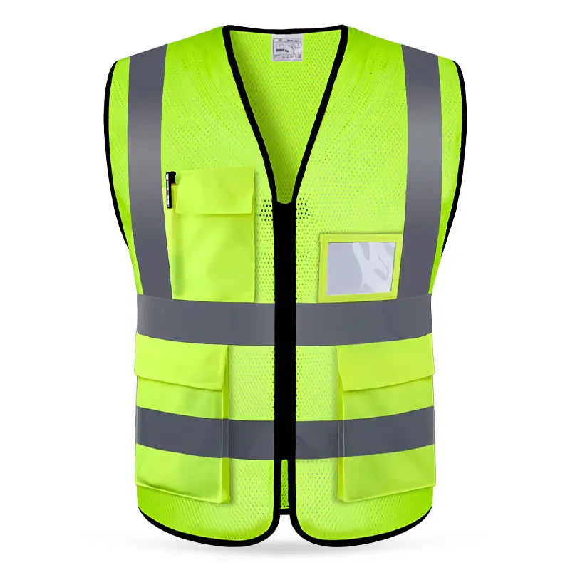 【Compra 1 y llévate 1 gratis】Chaleco reflectante para obras de construcción de verano, ropa reflectante, chaleco de seguridad, transpirable