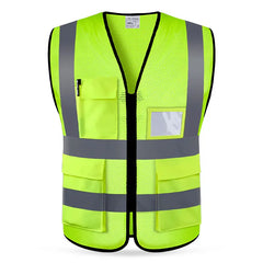 【Compra 1 y llévate 1 gratis】Chaleco reflectante para obras de construcción de verano, ropa reflectante, chaleco de seguridad, transpirable