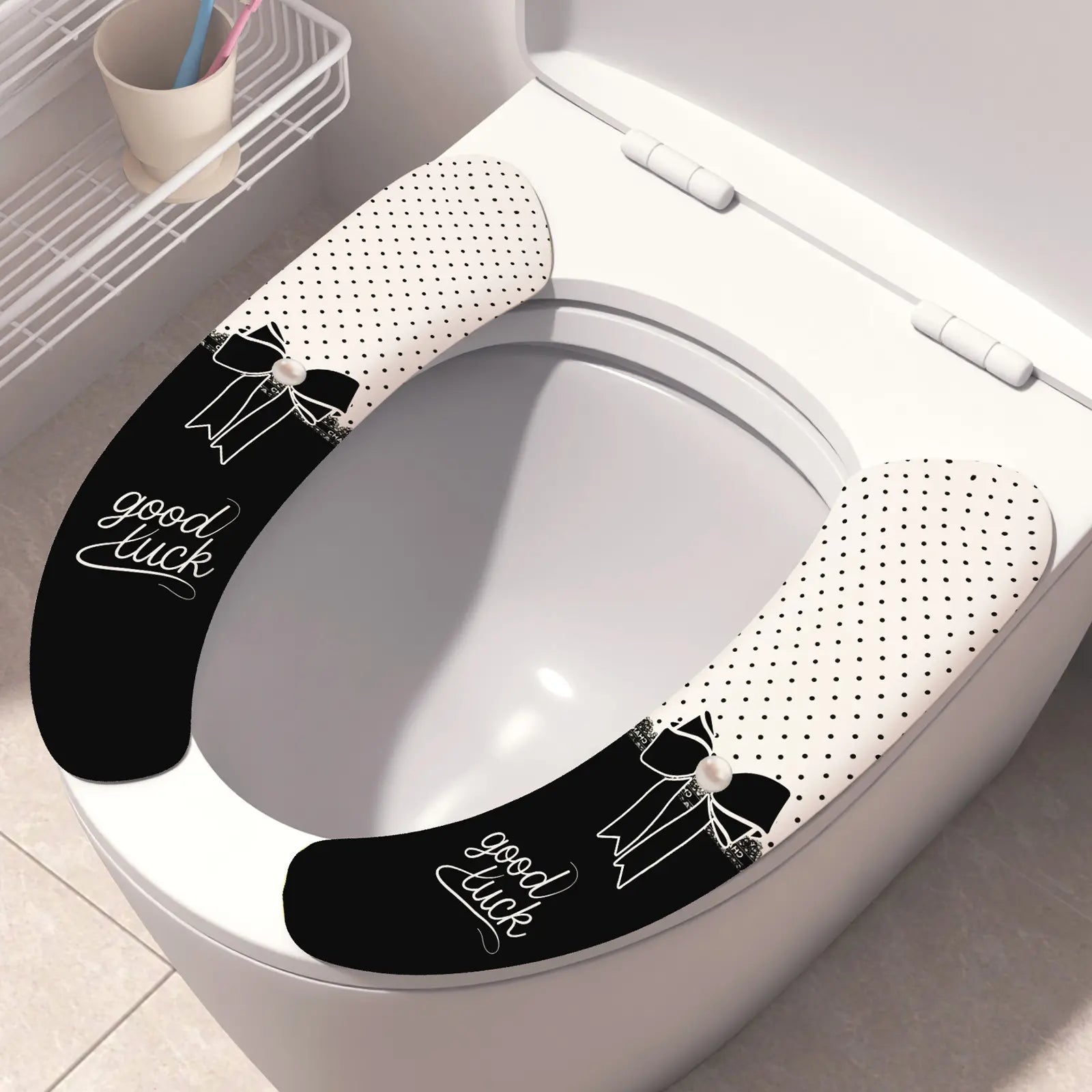 📢📢 5 pares 25 euro  🚽 Fundas electrostáticas para asiento de inodoro: almohadillas adhesivas sin dejar rastro, 5 pares