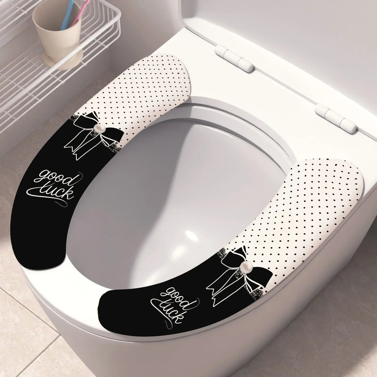 📢📢 5 pares 25 euro  🚽 Fundas electrostáticas para asiento de inodoro: almohadillas adhesivas sin dejar rastro, 5 pares