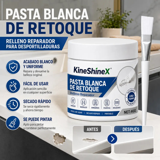🧹🏠【Compra 1 y llévate 1 gratis】Pasta de retoque para muebles blancos con pincel