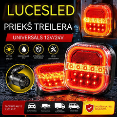 🚦【Universāli 12V/24V】🚦 LED auto piekabes lukturi