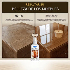 【2 juegos】🪑 ✨ El abrillantador de muebles de alto brillo renueva la madera y el vinilo en segundos.