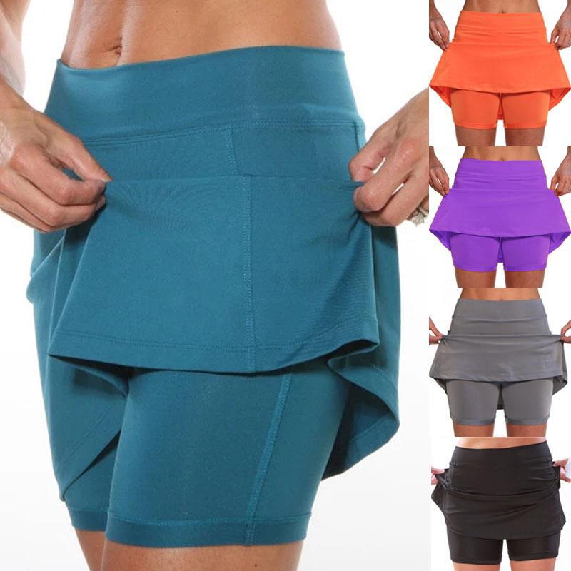 💕 【Compra 1 y llévate 1 gratis】Culottes deportivos falsos de dos piezas para mujer