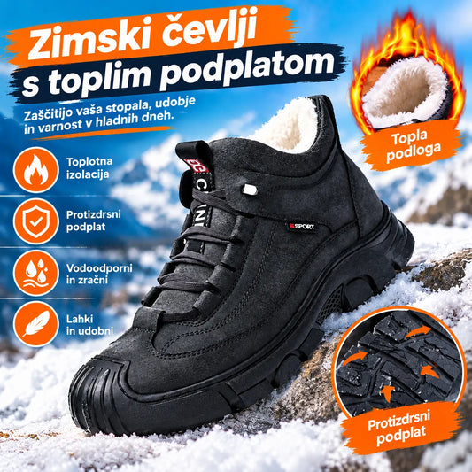 【39-44】[Zimsko darilo] Moški usnjeni superge z volno