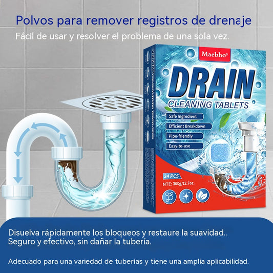 Pastillas desatascadoras potentes y de acción rápida.