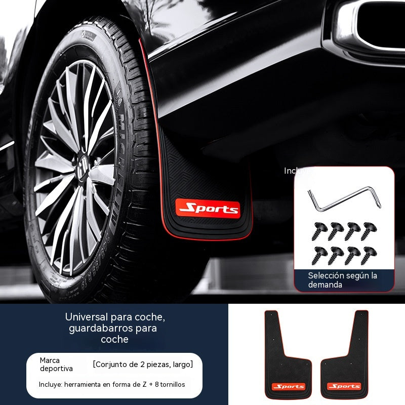 🚗【1 juego 29 euros】Guardabarros para neumáticos de coche, guardabarros antisalpicaduras (aptos para todos los modelos)
