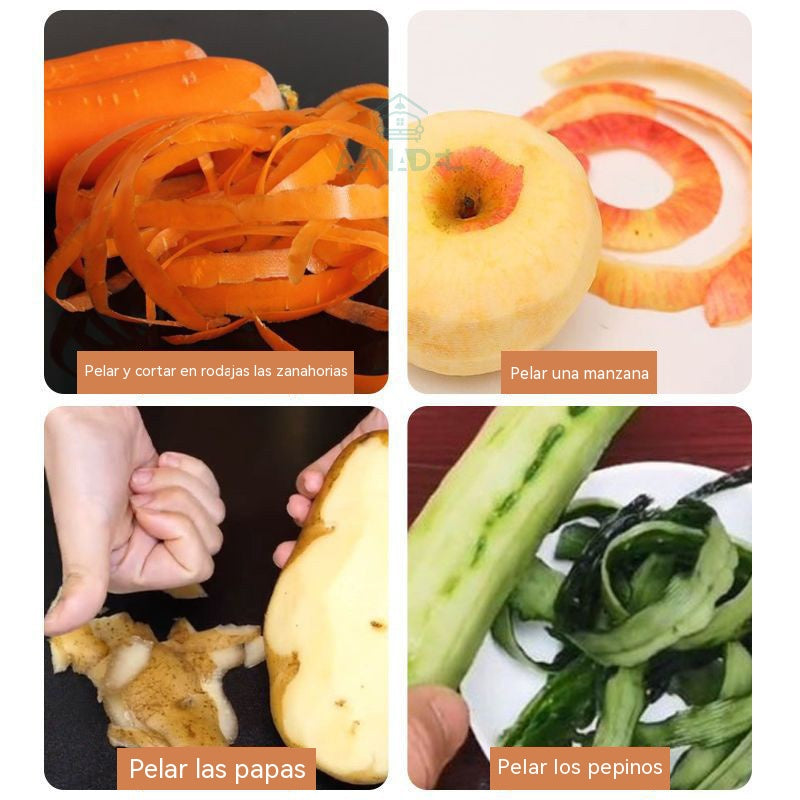 🥒🥔🧅【Compra uno y llévate otro gratis】🔪Pelador multifuncional de acero inoxidable