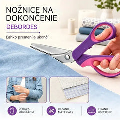 👗✂️ Krajčírske nožnice s ozdobným ostrím – Profesionálne na cikcakové a vlnité strihanie | Ideálne na látky, patchwork a DIY projekty
