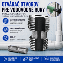 🛠️【Vnútorný závitník na rúry + vonkajší závitník】⚙️🔩 Príslušenstvo na rezanie závitov