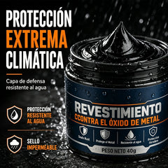 【2 botellas por 26 euros】Pasta reparadora negra anticorrosiva para metales.