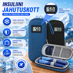 ❄️✈️Kaasaskantav insuliinijahuti temperatuurinäidikuga