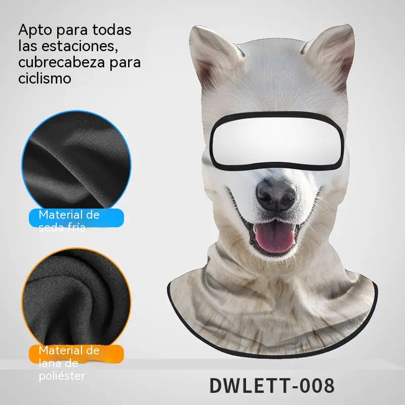 📢📢2 piezas 28 euro⏰Pasamontañas cortavientos con estampado animal