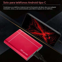 【16TB】Unidad de estado sólido externa portátil de alta velocidad y gran capacidad