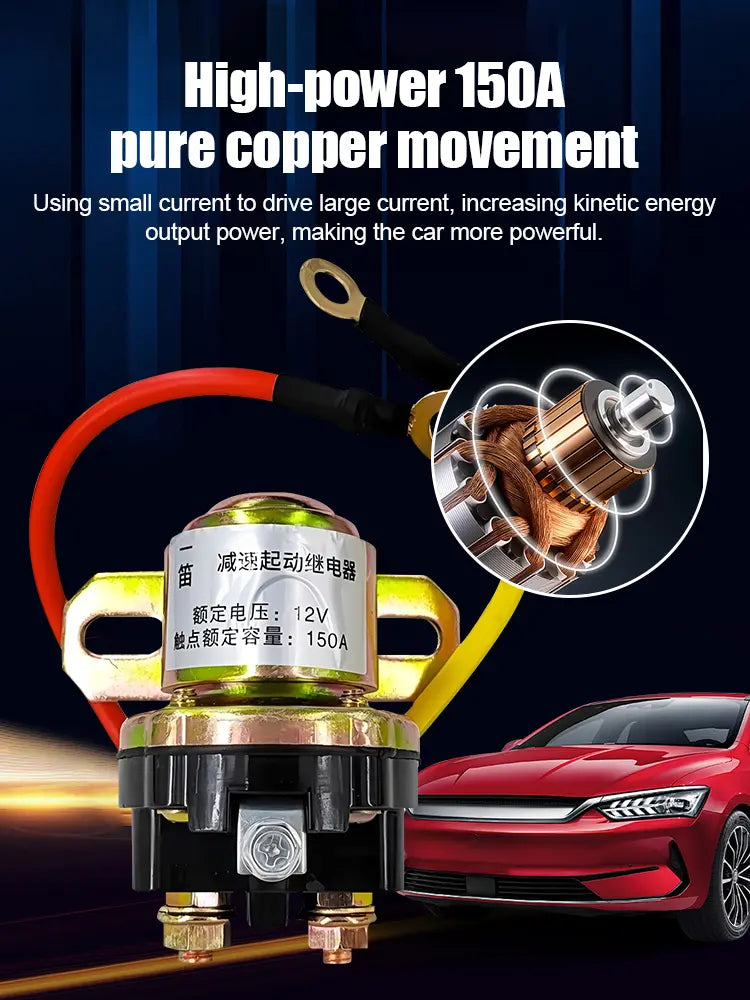 【Compra 1, llévate 1 gratis】🚚Relé de arranque de motor de 12 V/24 V, adecuado para automóviles, vehículos agrícolas, etc.