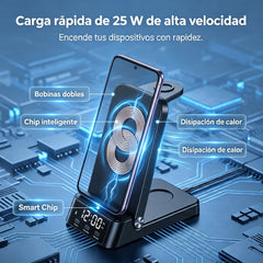 ⏳🔥¡50% DE DESCUENTO POR TIEMPO LIMITADO! 🌈Soporte de carga inalámbrica rápida 3 en 1
