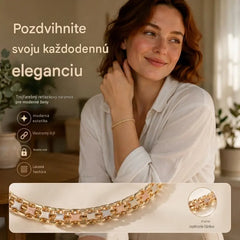 📢📢 Časovno omejena ponudba: 50 % popust! ⏰ Elegantna ženska zapestnica v kubanskem slogu: čudovit obesek, klasičen dizajn in udobno nošenje 💝
