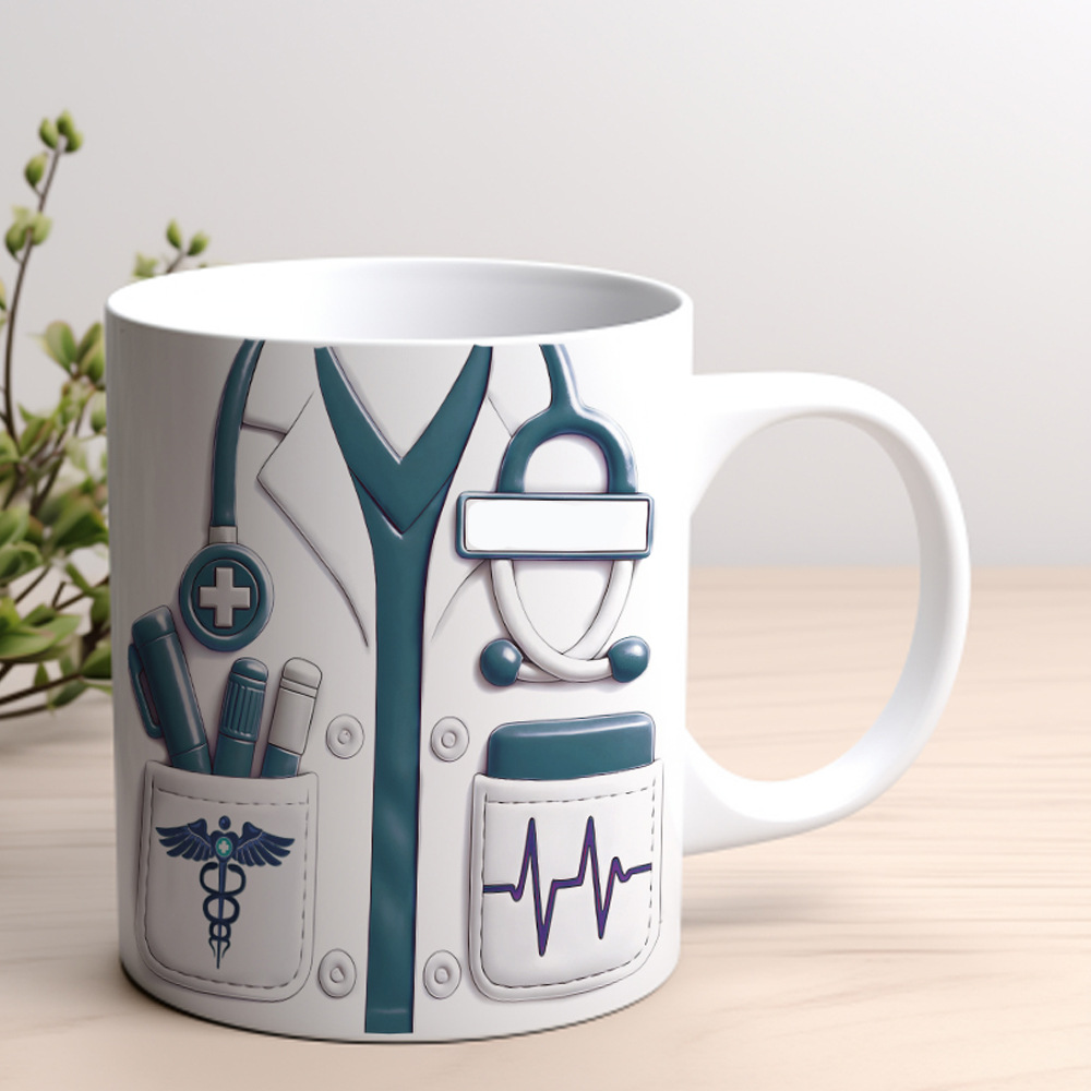 👨‍⚕️🎁Taza de cerámica con temática médica