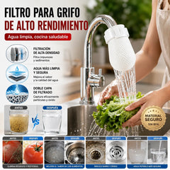 【100 bolsas】🚰💧Bolsa de algodón de alta densidad para filtro de grifo / apta para agua fría y caliente / filtro reforzado para agua de manantial, agua del grifo, cemento, arena e impurezas.