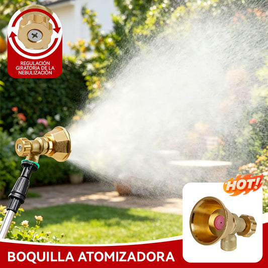 💦【2 unidades por 26 euros】Boquilla de Riego Ajustable de Latón para Pulverizador Agrícola 🌾