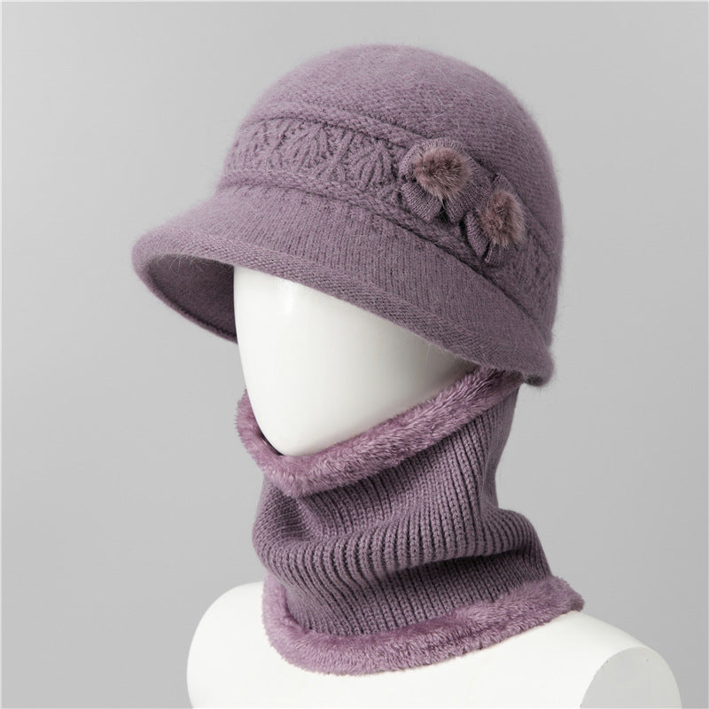 🔥 50% DESCUENTO | Accesorios de invierno suaves y abrigados❄️ Set de gorro y bufanda cálido para mamá y abuela