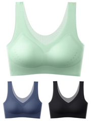 【50%OFF】🌸【40-120 kg】2026, sujetador push-up de seda helada sin costuras